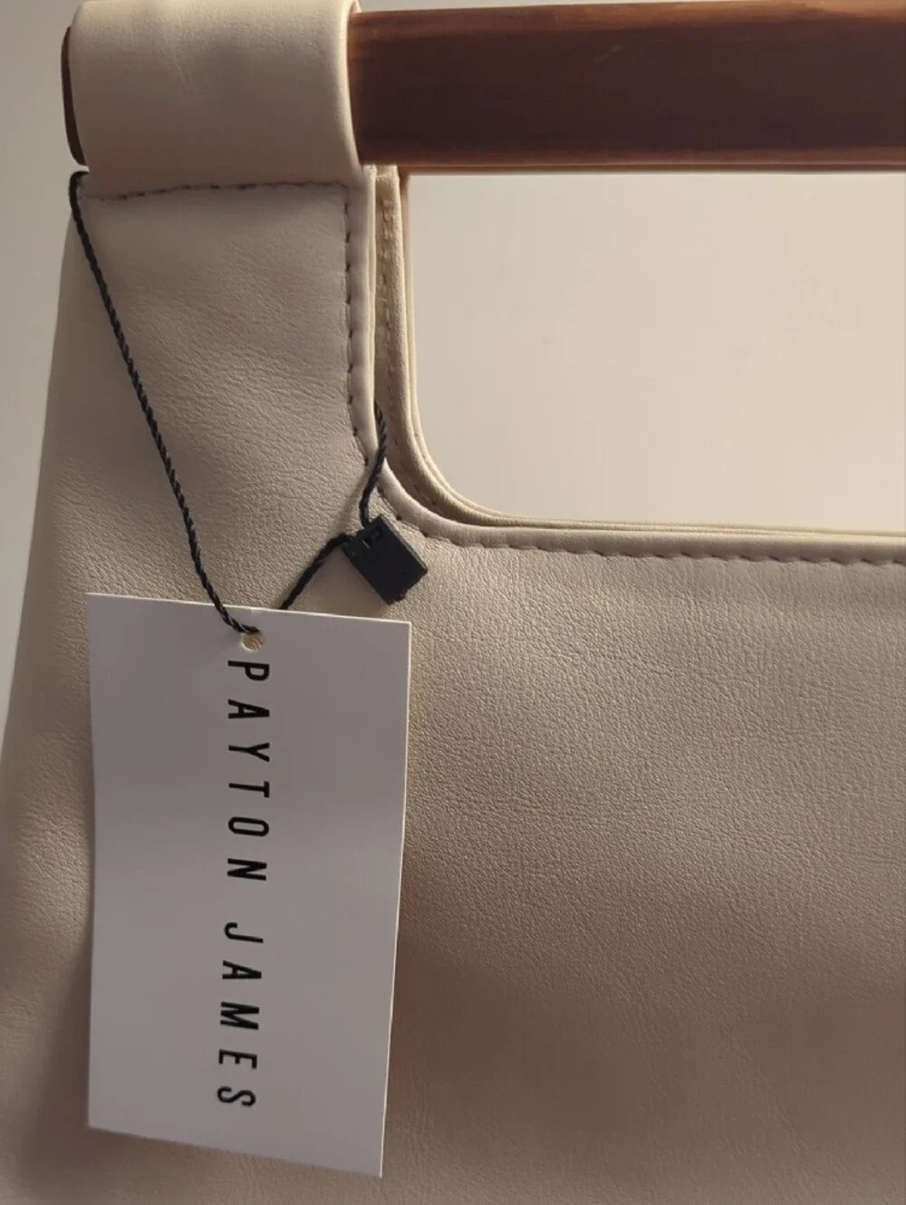 Payton James Summer White Leather Tote